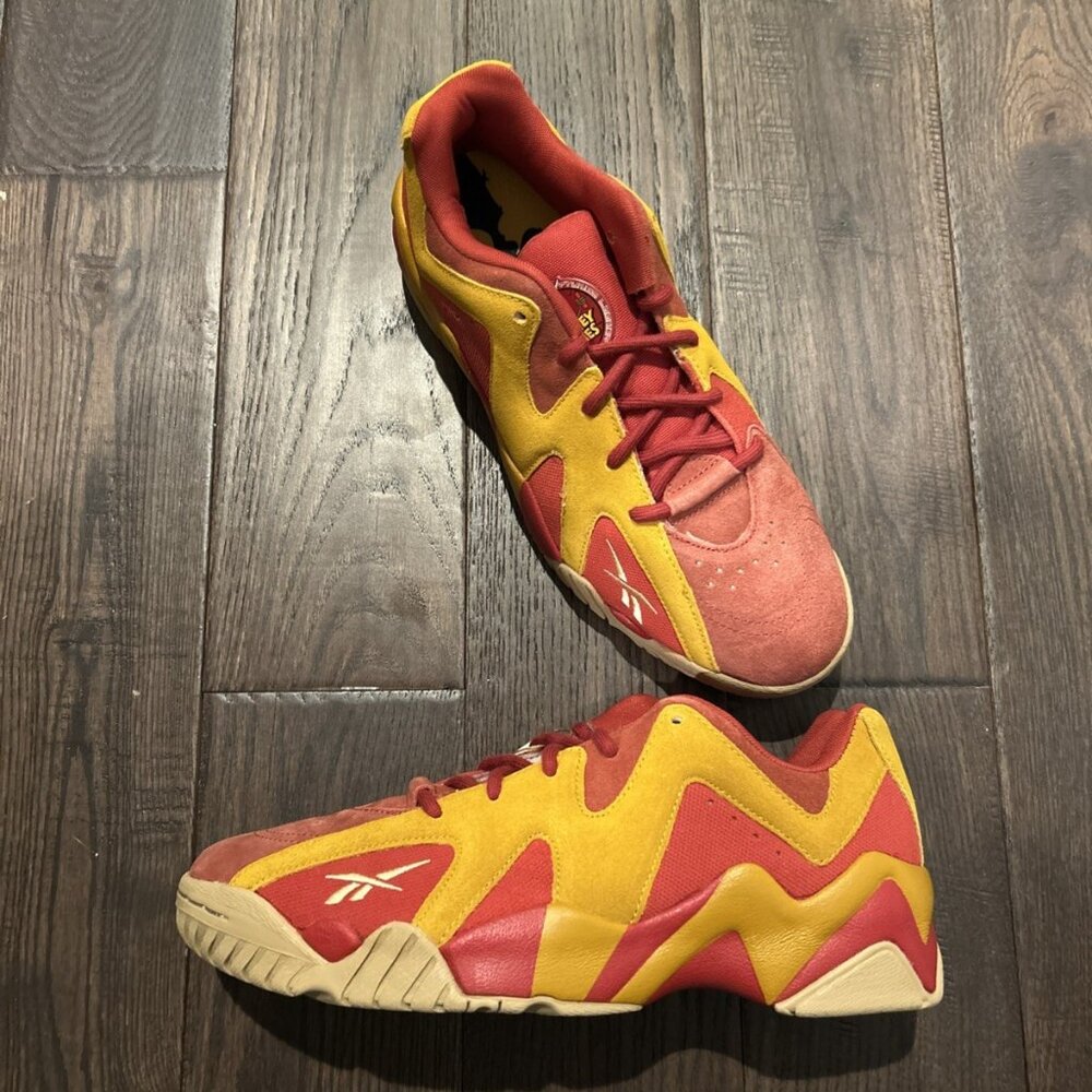 Reebok Hurrikaze II Low Sneakers Men's Size 11 Red/ Brown GW4299